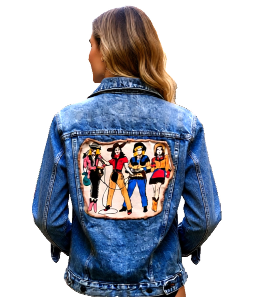 Aeropostale women distressed 100% cotton denim jacket size XS cowgirls